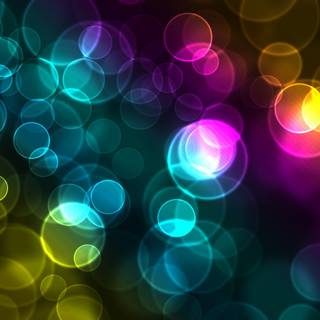 Rainbow bubbles wallpaper