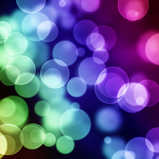 Rainbow bubbles wallpaper