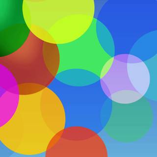 Rainbow bubbles wallpaper