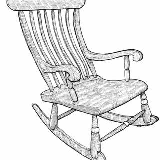 Rocking chair wallpaper
