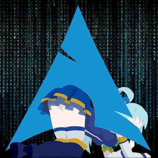 Arch Linux anime wallpaper