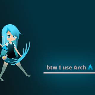 Arch Linux anime wallpaper