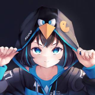 Arch Linux anime wallpaper
