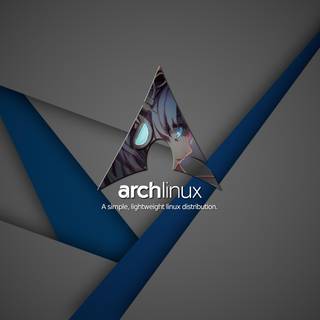 Arch Linux anime wallpaper