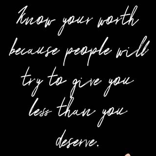 Self worth wallpaper