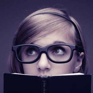 Book with glasses wallpaper