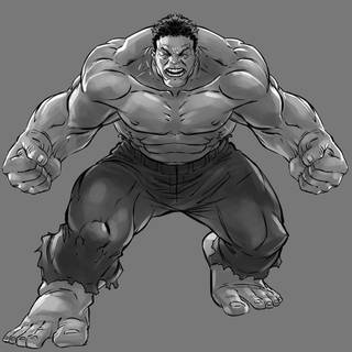 Hulk: Gray wallpaper