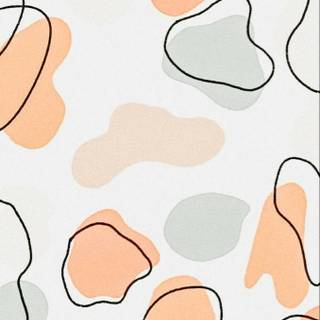 Orange cow print wallpaper