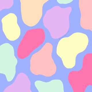 Rainbow cow print wallpaper