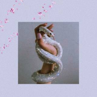 Glitter snake wallpaper