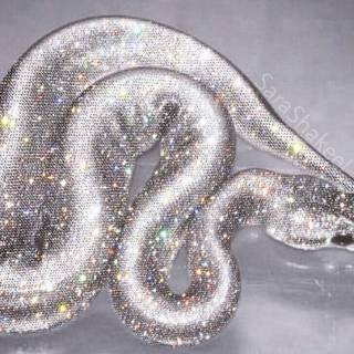 Glitter snake wallpaper