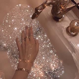 Glitter snake wallpaper