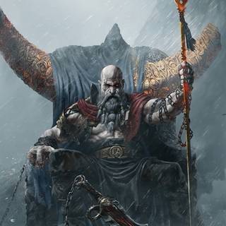Kratos mobile wallpaper