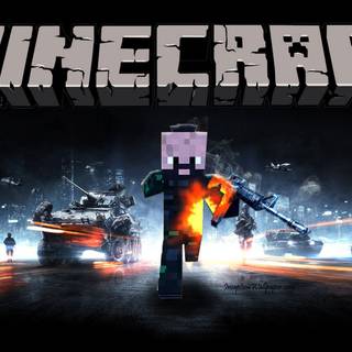 Minecraft fanart wallpaper