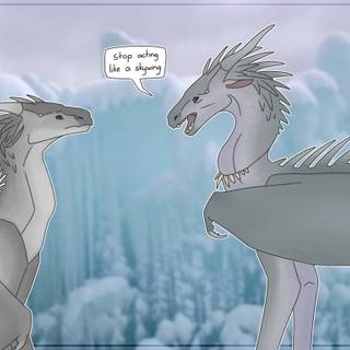 Wings of Fire IceWings wallpaper