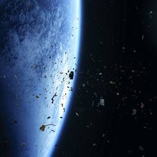 Space debris wallpaper