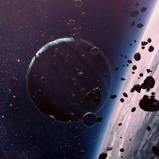 Space debris wallpaper