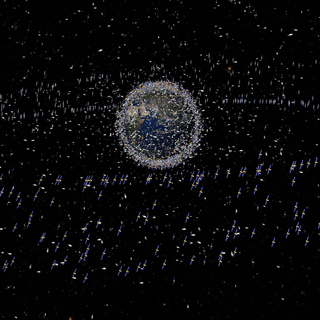 Space debris wallpaper