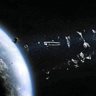 Space debris wallpaper