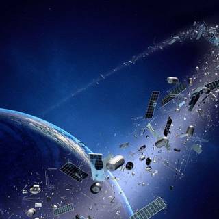 Space debris wallpaper