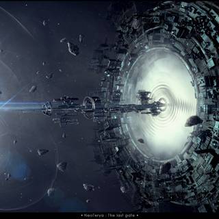 Space debris wallpaper