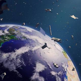 Space debris wallpaper