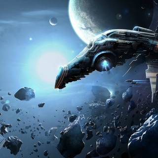 Space debris wallpaper