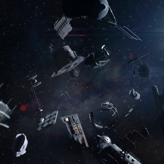 Space debris wallpaper