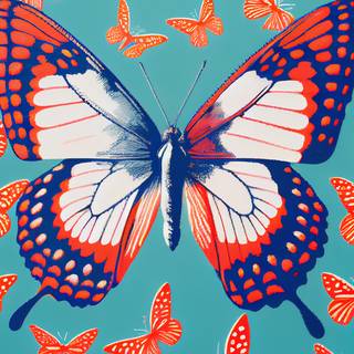 Preppy butterfly wallpaper