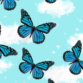 Preppy butterfly wallpaper