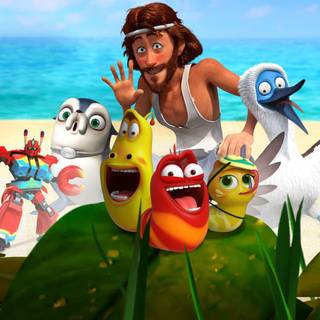 Larva Island wallpaper