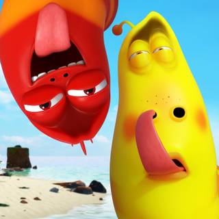 Larva Island wallpaper