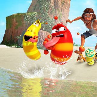 Larva Island wallpaper