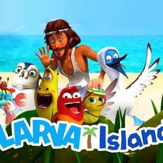 Larva Island wallpaper