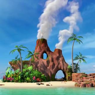 Larva Island wallpaper