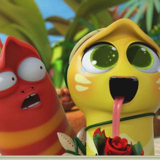 Larva Island wallpaper