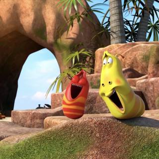 Larva Island wallpaper