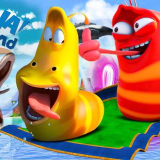 Larva Island wallpaper