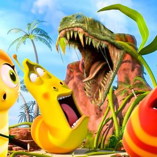 Larva Island wallpaper