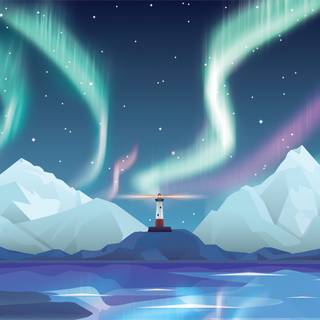 Illustration lighthouse 4k wallpaper