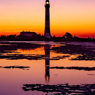 Illustration lighthouse 4k wallpaper