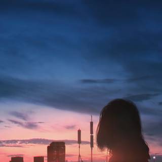 Sunset anime 4k ultra wallpaper