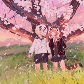 Red Panda Kemono Friends wallpaper