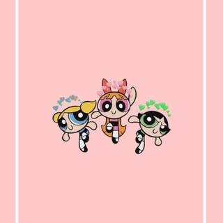 Powerpuff Girls neon wallpaper