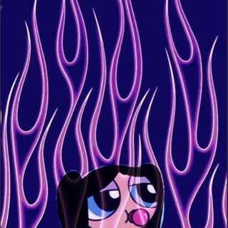 Powerpuff Girls neon wallpaper