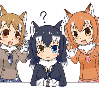 Japanese Wolf Kemono Friend wallpaper