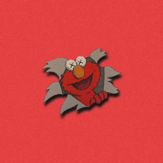 Kaws Elmo wallpaper