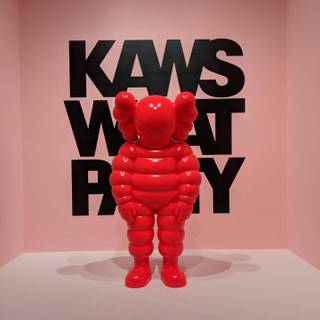 Red Kaws wallpaper