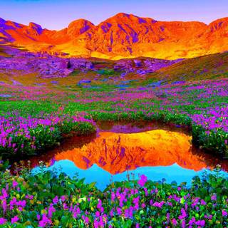 Valley flowers wallpaper