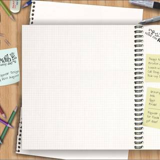 Notebook page wallpaper